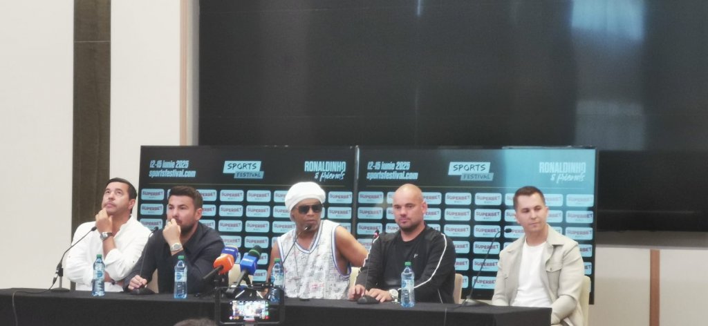 Ronaldinho, pregătit să facă spectacol la Sports Festival 2025. Legendele fotbalului sunt prezente la Cluj-Napoca