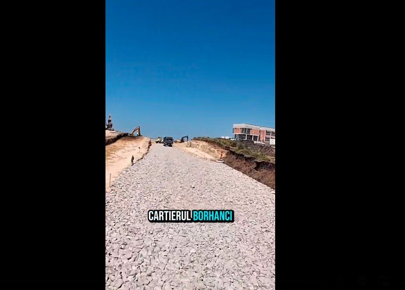 Se lucrează la drumul de acces către HUB-ul Borhanci