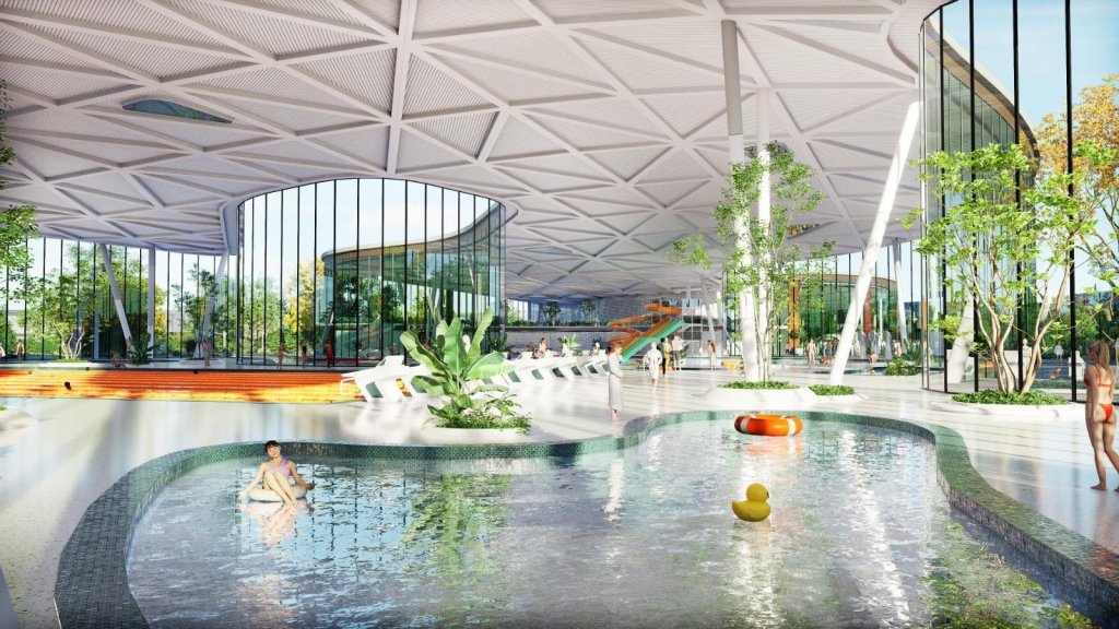 Băile Someșeni, primul pas pentru redeschidere! Aquapark cu tobogane, SPA și hotel cu sală de evenimente
