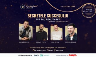 ”Secretele succesului. Vis sau realitate?”: Darius Mârza, Theo Zeciu, Dorian Popa și Mircea Bravo spun povești de viață menite să inspire generații, la cel mai mare festival pentru familii din România