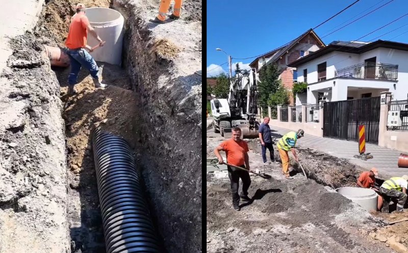 Lucrări ample de modernizare pe o  stradă din Cluj-Napoca + refacerea rețelelor de utilități, canalizare menajeră și pluvială, rețea de gaz, iluminat public
