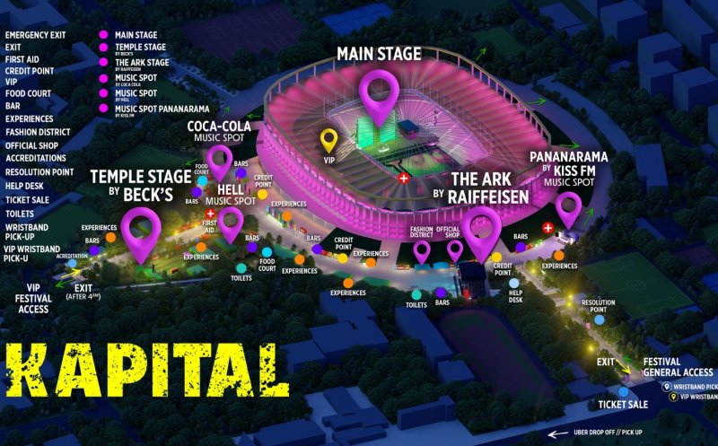 Sistem de plată, check-in și acces la festivalul Neversea Kapital 2025