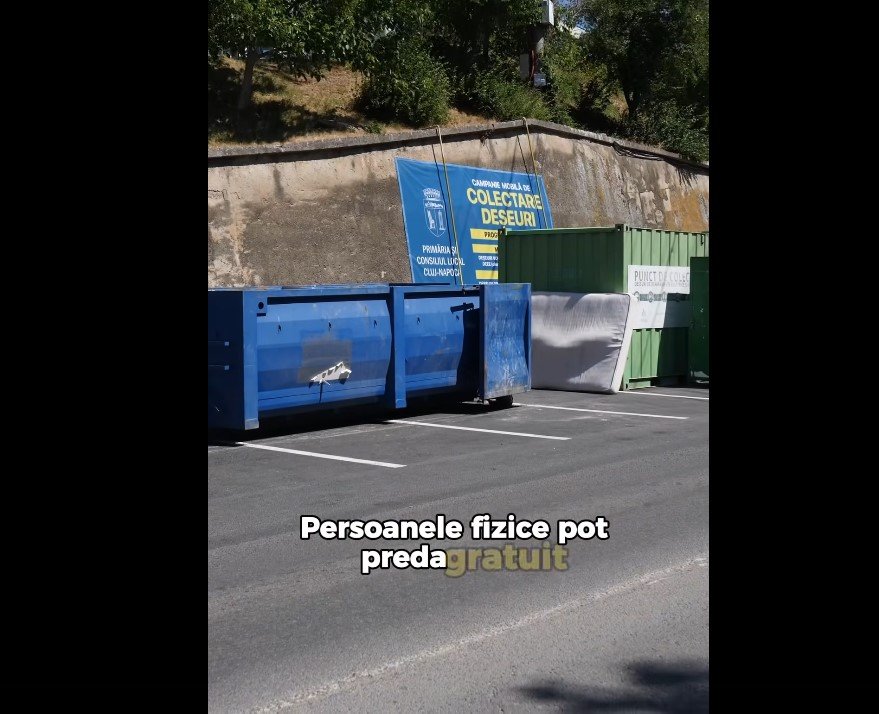 Un nou punct de colectare a deșeurilor voluminoase, din construcții, echipamente electrice și electronice dat în folosință în Cluj-Napoca