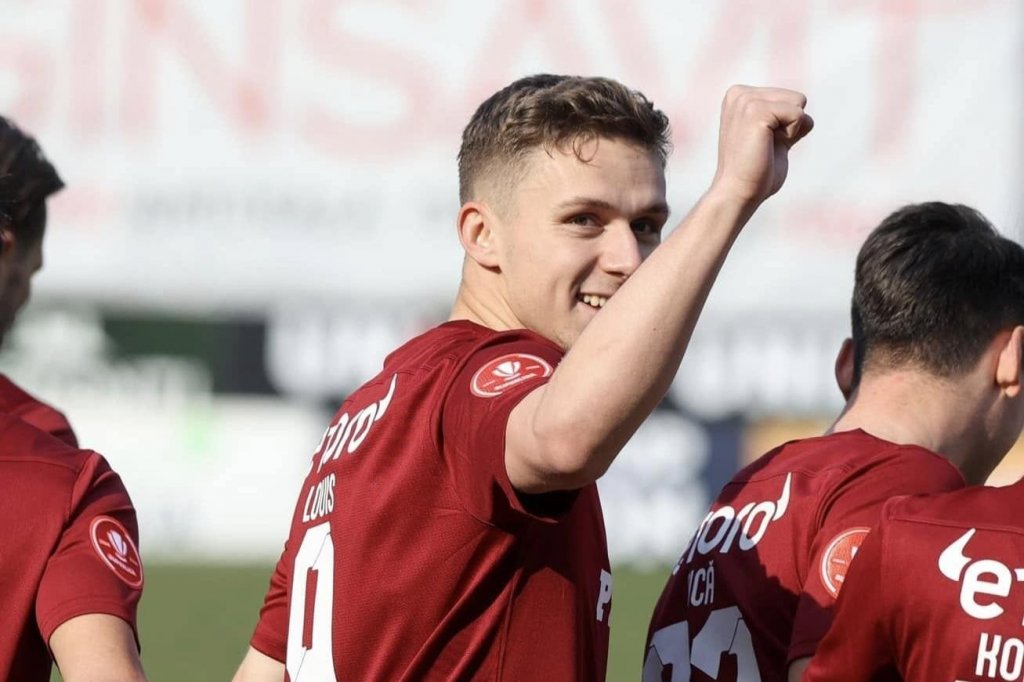 CFR Cluj a început negocierile pentru transferul lui Louis Munteanu. Atacantul e dorit de o câștigătoare de cupă europeană