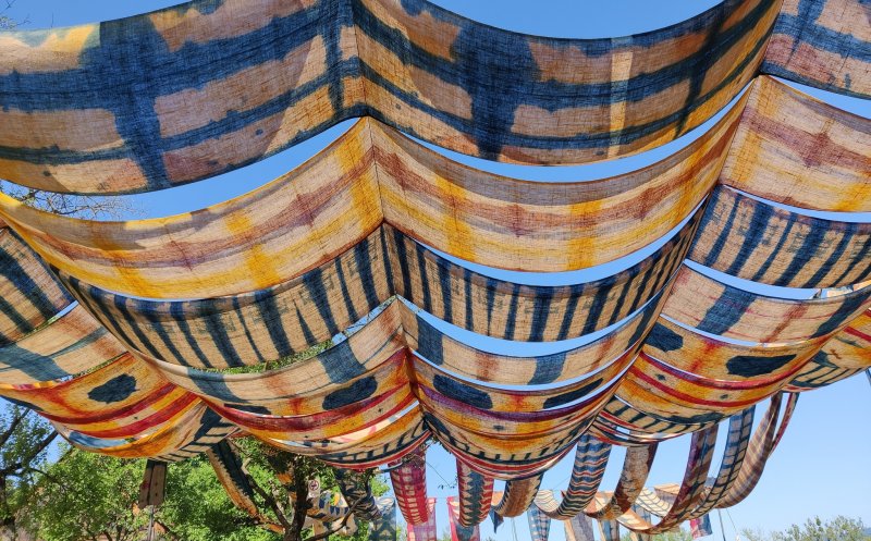 Lucrare de excepție la Festivalul "IARMAROC" de la Cluj-Napoca. "Fluid", un umbrar natural, realizat în premieră