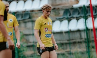 Vești bune pentru "U" Cluj. Alin Chinteș a revenit la antrenamente după accidntarea suferită la EURO U19