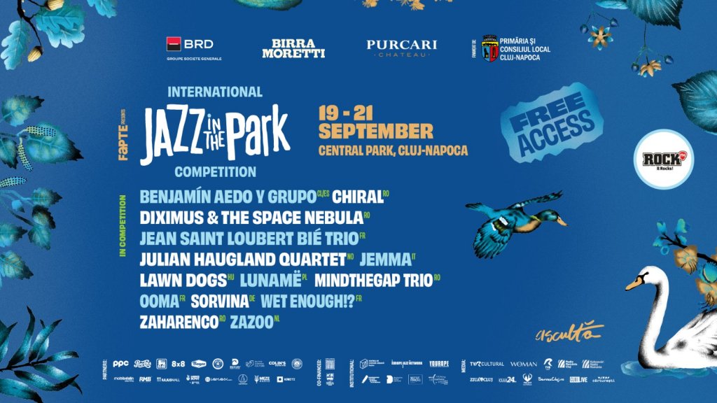 Culisele Jazz in the Park Competition 2025: 14 trupe, alese din cele 308 înscrieri venite din 50 de țări, un record absolut pentru competiție