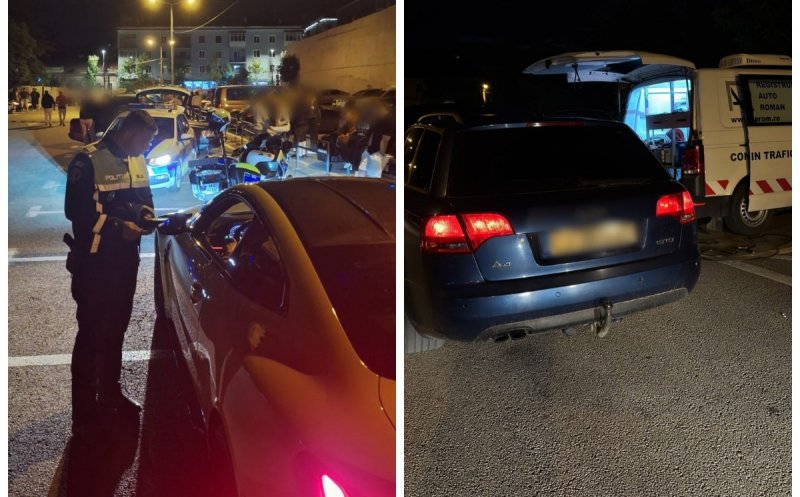 Controale masive în trafic: Polițiștii clujeni au ieșit la "vânătoare" de șoferi recalcitranți și mașini tunate