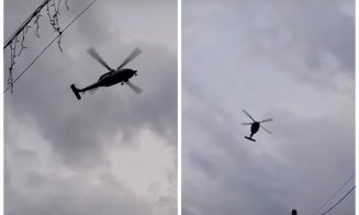 Elicoptere MAI au survolat mai multe comune din Cluj, duminică seara. Localnicii se tem că fugarul căutat pentru omor s-ar ascunde în zonă
