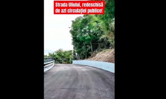 Strada Uliului, deschisă circulației publice! 40 de piloți forați, pe o lungime de 60 de metri și zid de sprijin în amonte