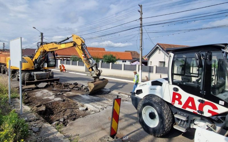 Lucrări pe 14 străzi din Câmpia Turzii. Primarul: „Pas cu pas, stradă cu stradă – modernizăm orașul!”