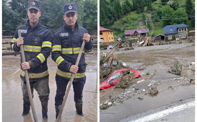 Pompierii clujeni în ajutorul Bucovinei. Tiberiu și Daniel, doi eroi care nu au putut sta deoparte
