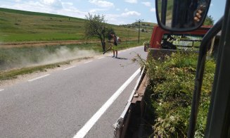 Un nou drum județean din Cluj a intrat în reparații. Ce lucrări se fac
