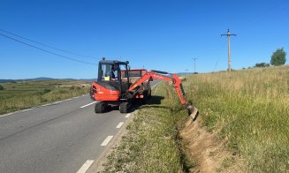 Un nou drum județean din Cluj a intrat în reparații. Ce lucrări se fac