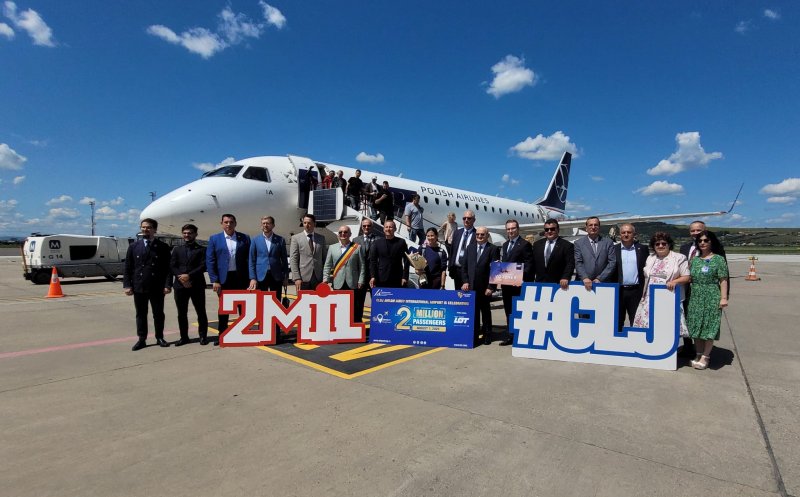 O tânără din SUA, pasagerul cu numărul 2.000.000 pe Aeroportul din Cluj în 2025