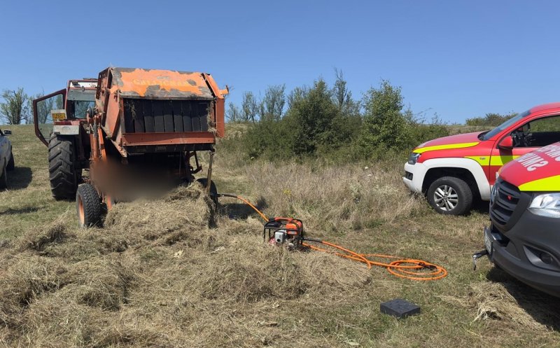 Incident tragic la Cluj! Un tânăr a murit după ce a fost prins într-un utilaj agricol
