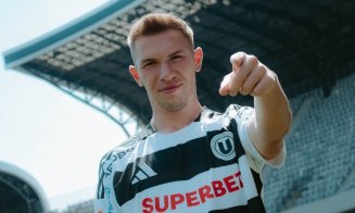 Andrei Gheorghiță, debut excelent la "U" Cluj. Ce spune cel mai nou "student" după primul meci în alb și negru