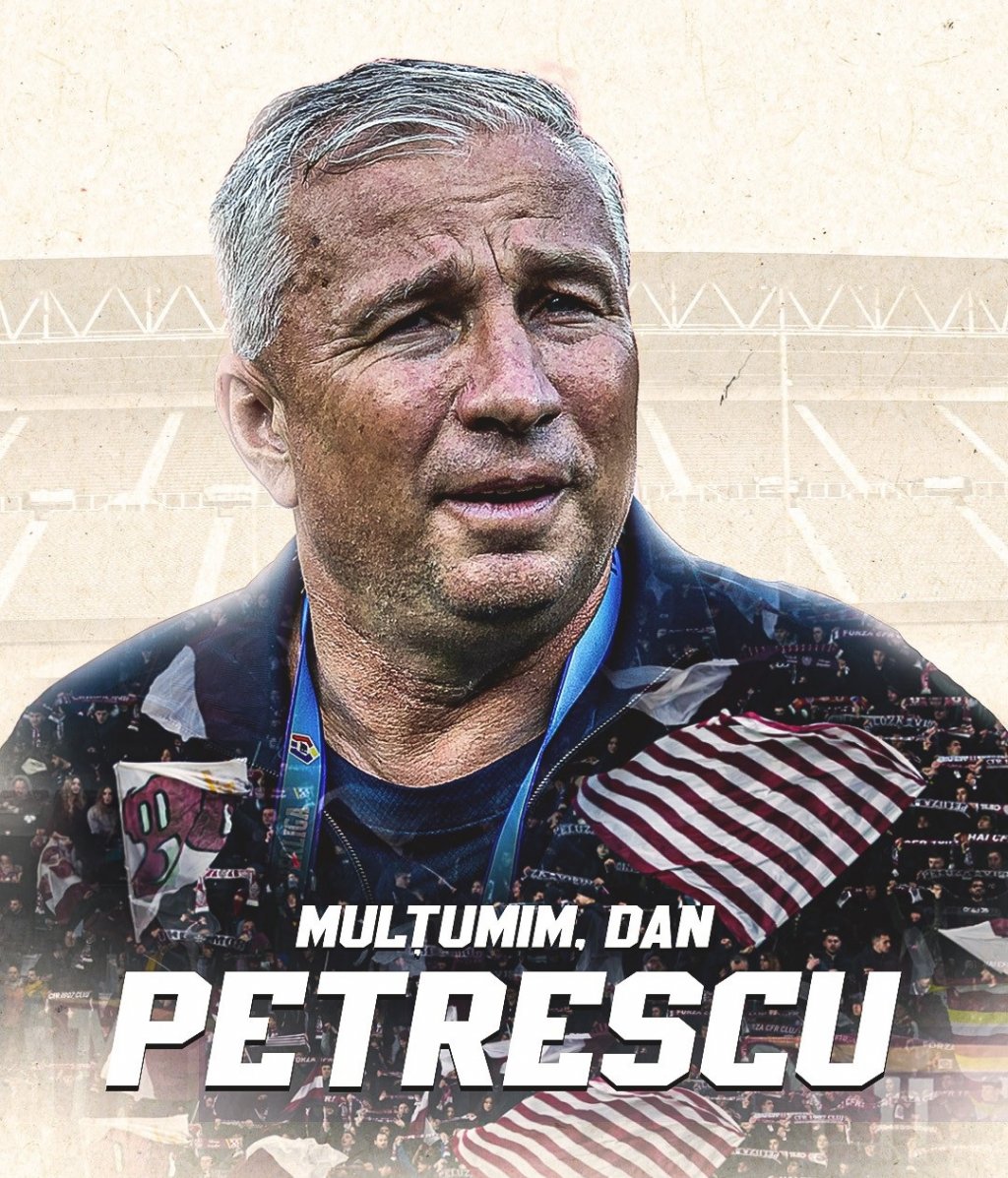 Oficial. CFR Cluj a anunțat plecarea lui Dan Petrescu: "Mulțumim pentru tot!"