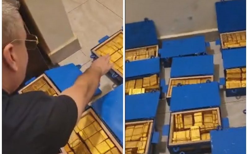 În timp ce echipa pierde pe toate planurile, Varga e ocupat cu aurul. Noi imagini spectaculoase cu patronul din Gruia