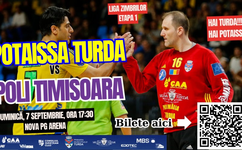 Meci spectaculos de handbal la Turda: AHC Potaissa Turda vs. Poli Timișoara. Bilete și abonamente