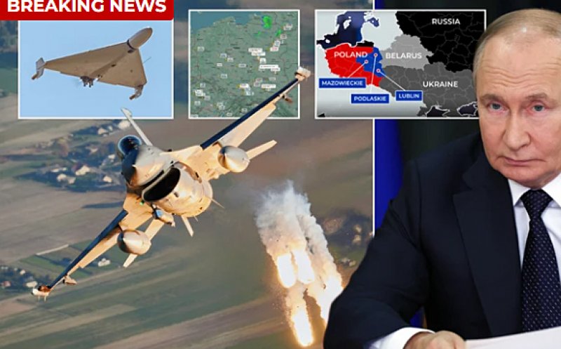 Polonia a doborât drone rusești intrate în spațiul aerian al țării, membră NATO