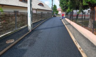 S-au finalizat lucrările de asfaltare pe o stradă din Turda