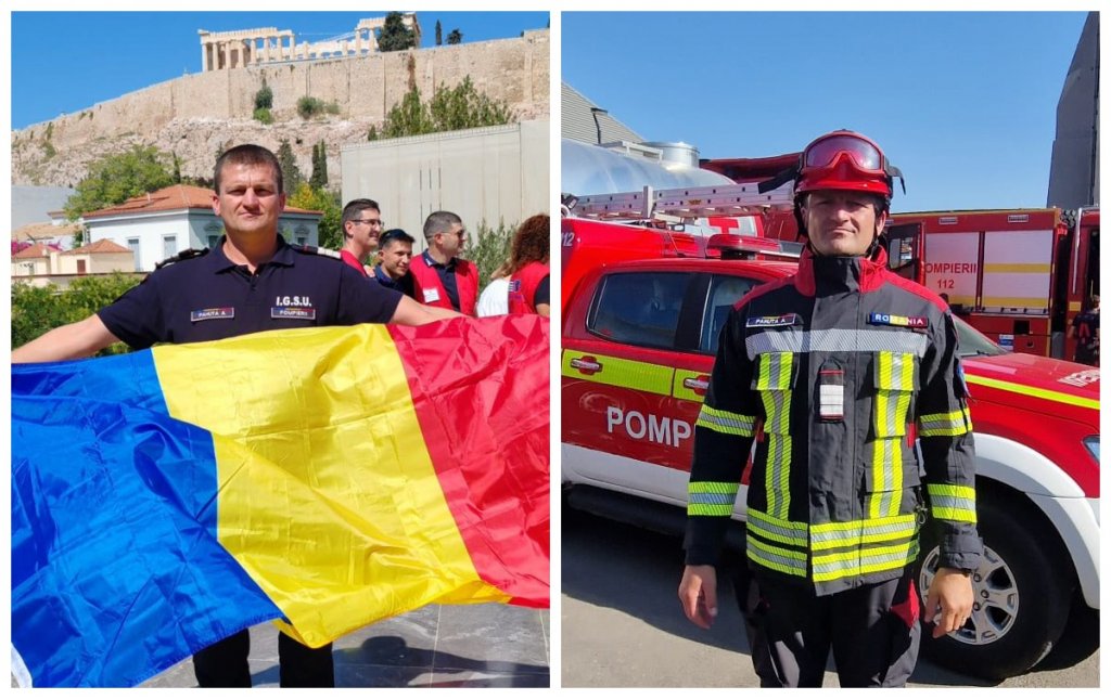 Pompier clujean, erou în Grecia: a luptat cu incendiile devastatoare alături de salvatorii eleni