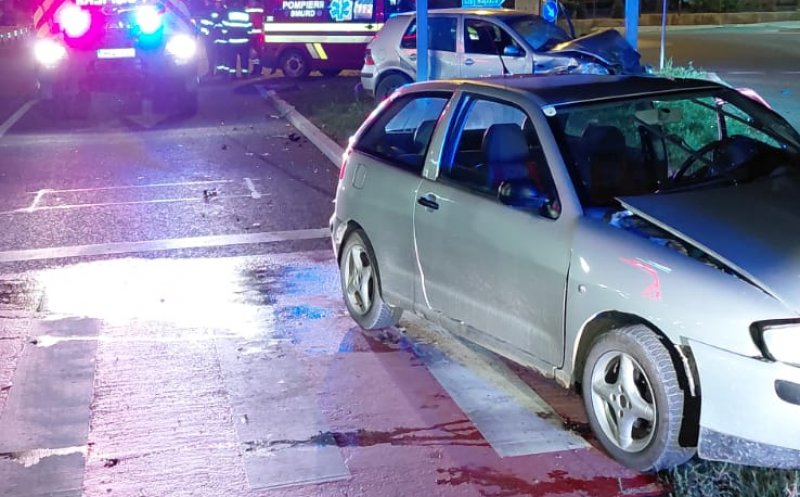 ACCIDENT în județul Cluj cu 2 autoturisme și 3 victime