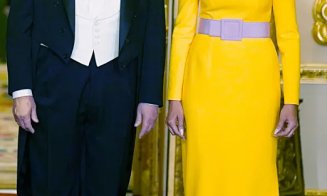 Melania Trump, bombă sexy, la dineul regal din Marea Britanie. Cu umerii goi, în fața regilor, la Palatul Windsor