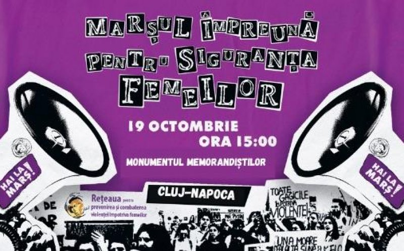 Clujenii sunt așteptați din nou în stradă pentru a spune „Ajunge! Împreună pentru Siguranța Femeilor”