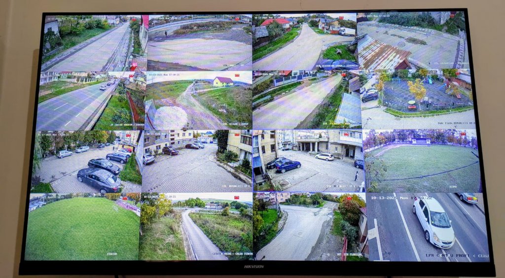 „Big Brother” în Huedin: Zeci de camere de supraveghere înregistrează tot ce mișcă în oraș