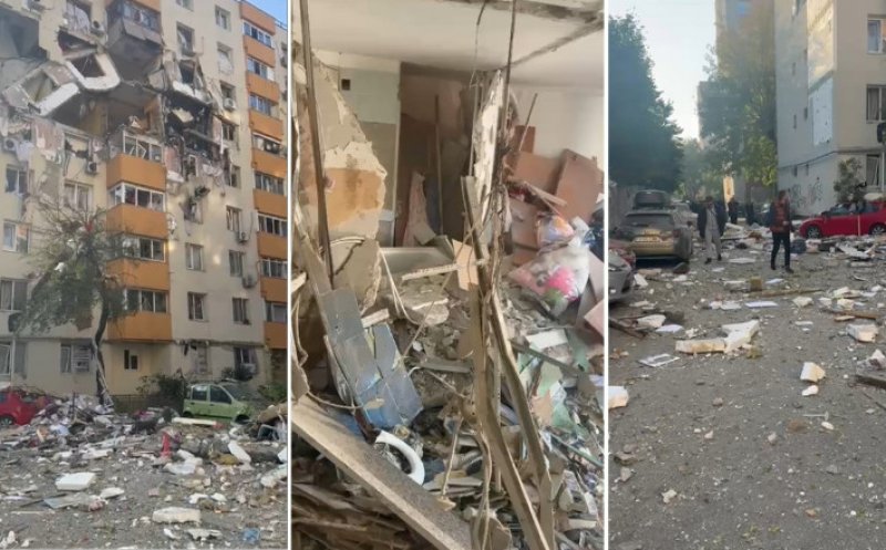 Tragedie enormă în Rahova după explozie: 3 morţi, printre care și o gravidă. Raed Arafat: "Blocul e în risc de colaps"