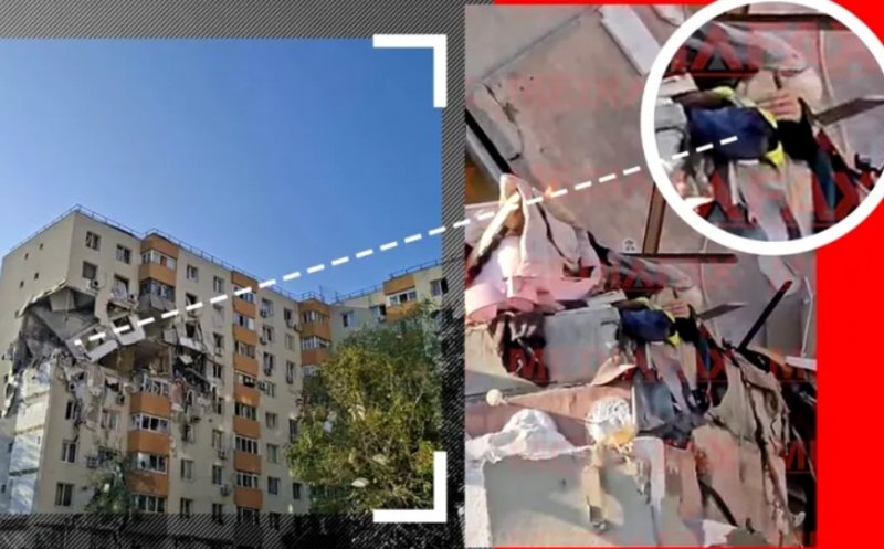 Imagini sfâșietoare! Un bărbat prins sub dărâmături, la etajul 5, a fost filmat cerând ajutor. Care este situația pacienților după explozia din București