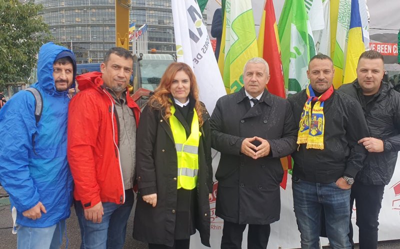 Daniel Buda, alături de fermierii români care au protestat la Strasbourg: „Astăzi nu mai vorbim doar despre bani”