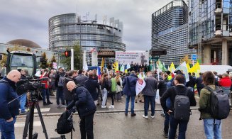 Daniel Buda, alături de fermierii români care au protestat la Strasbourg: „Astăzi nu mai vorbim doar despre bani”