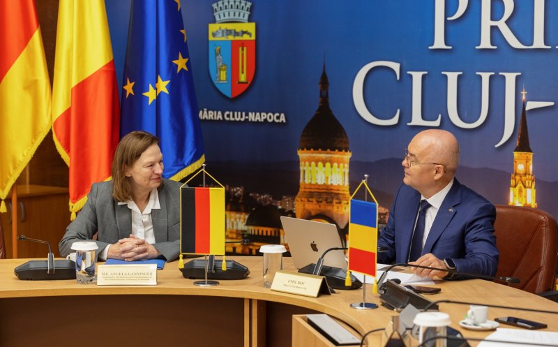 Ambasadorul Republicii Federale Germania în România, la Primăria Cluj-Napoca