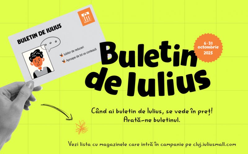 Încă mai ai timp să îți faci „buletin” de Iulius și să te bucuri de ofertele exclusive la brandurile tale favorite din Iulius Mall