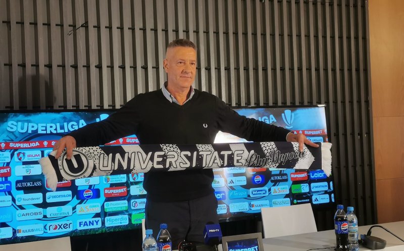 Cristiano Bergodi, primele impresii după ce a semnat cu "U" Cluj: "Trebuie puțină răbdare, dar sunt sigur că vom face treabă bună"
