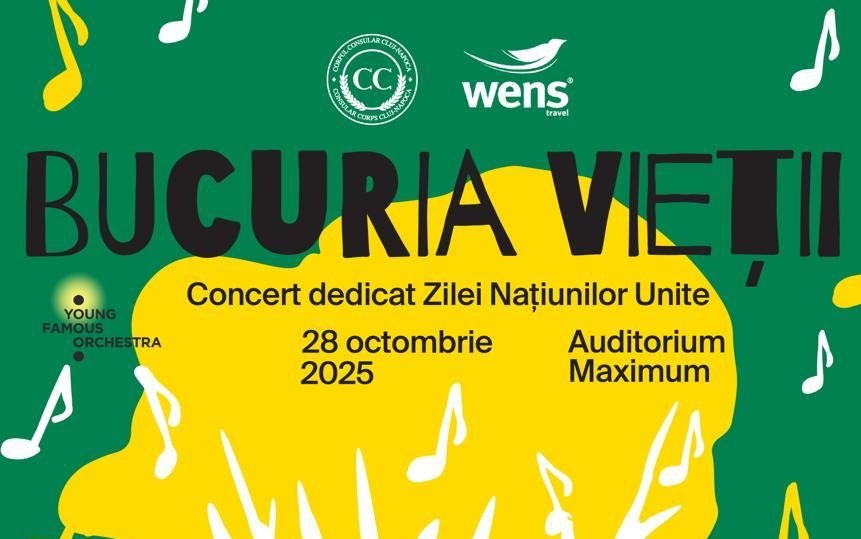 Corpul Consular Cluj-Napoca sărbătorește Ziua Națiunilor Unite prin concertul „Bucuria Vieții”