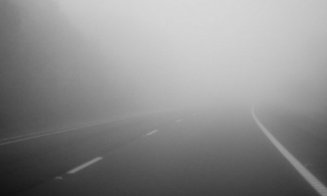 COD GALBEN de ceață densă în mai multe localități din Cluj