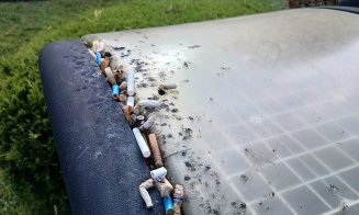 Altă imagine dezolantă din categoria FUMATUL INTERZIS în stațiile CTP din Cluj-Napoca