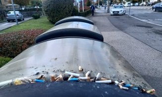 Altă imagine dezolantă din categoria FUMATUL INTERZIS în stațiile CTP din Cluj-Napoca