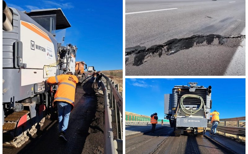 Situație critică pe A10! Cedare de terasament în județul Cluj. DRDP: "Așteptăm realizarea unei expertize tehnice"
