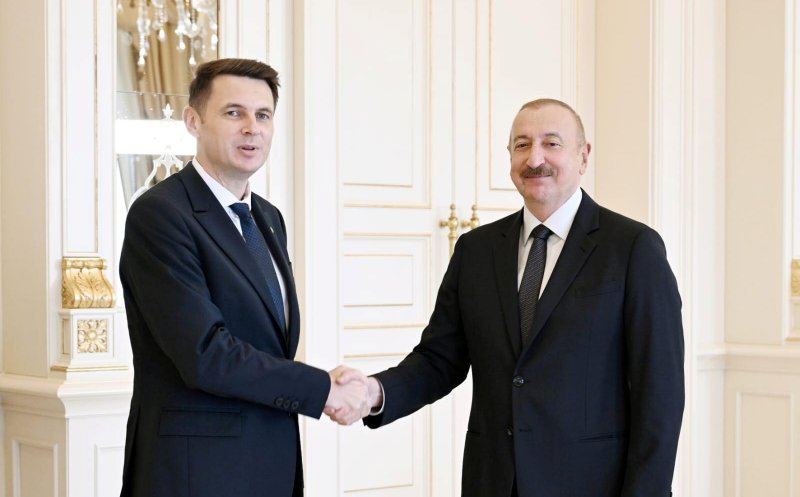 Mircea Abrudean, întâlnire cu președintele Republicii Azerbaidjan, Ilham Aliyev