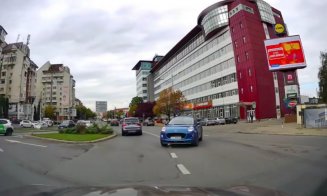 Șoferul "kamikaze" care a intrat invers în giratoriul de pe Observatorului a rămas pieton