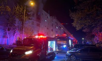 INCENDIU într-un bloc din Cluj-Napoca. Locatari evacuați și victimă cu multiple traumatisme intubată
