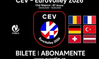 Volei masculin: S-au pus în vânzare biletele pentru meciurile din grupa D a CE2026, de la Cluj-Napoca