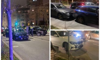 Accident cu patru mașini în Mănăștur. Unul dintre șoferi era beat