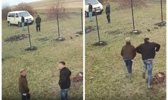 Hoți surprinși pe terenul unui clujean: filmarea i-a dat de gol