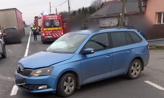 ACCIDENT în Cluj, la o intersecție pe DN1: 2 victime transportate la spital